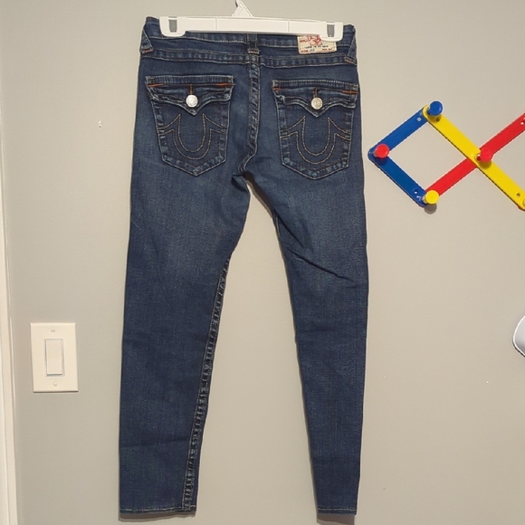 True Religion Dark Blue Women's Skinny Jeans - Picture 5 of 9